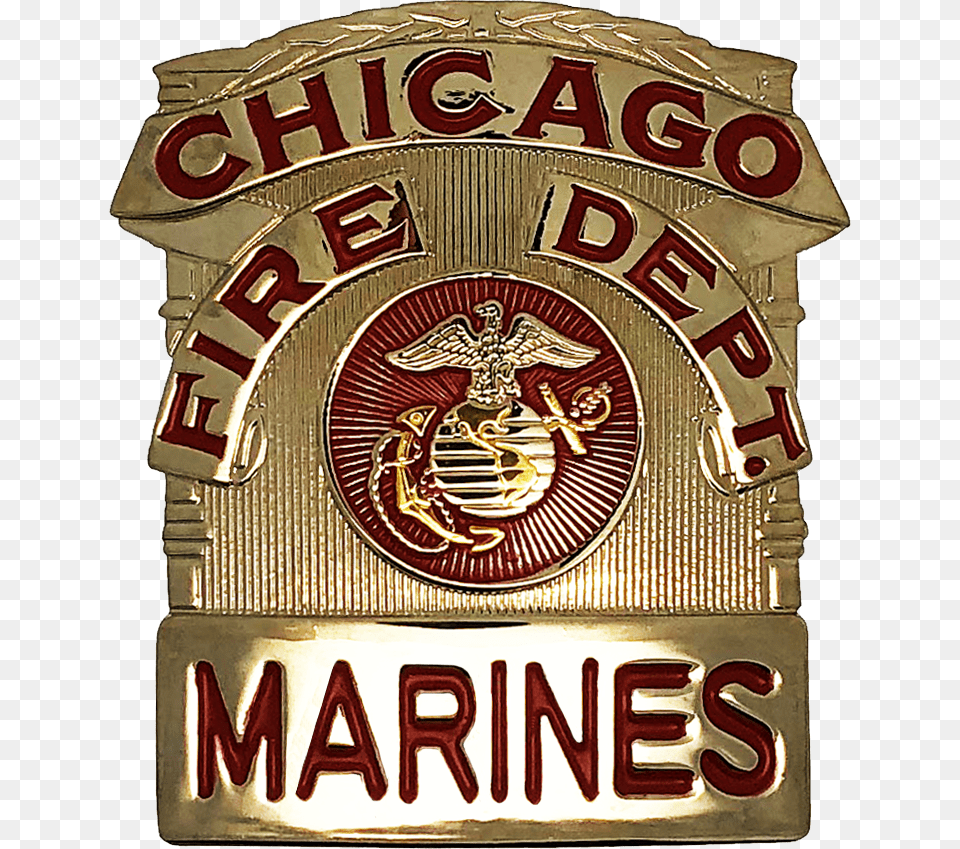 Chicago Fire Department Shield Badge Emblem, Logo, Symbol Free Png Download