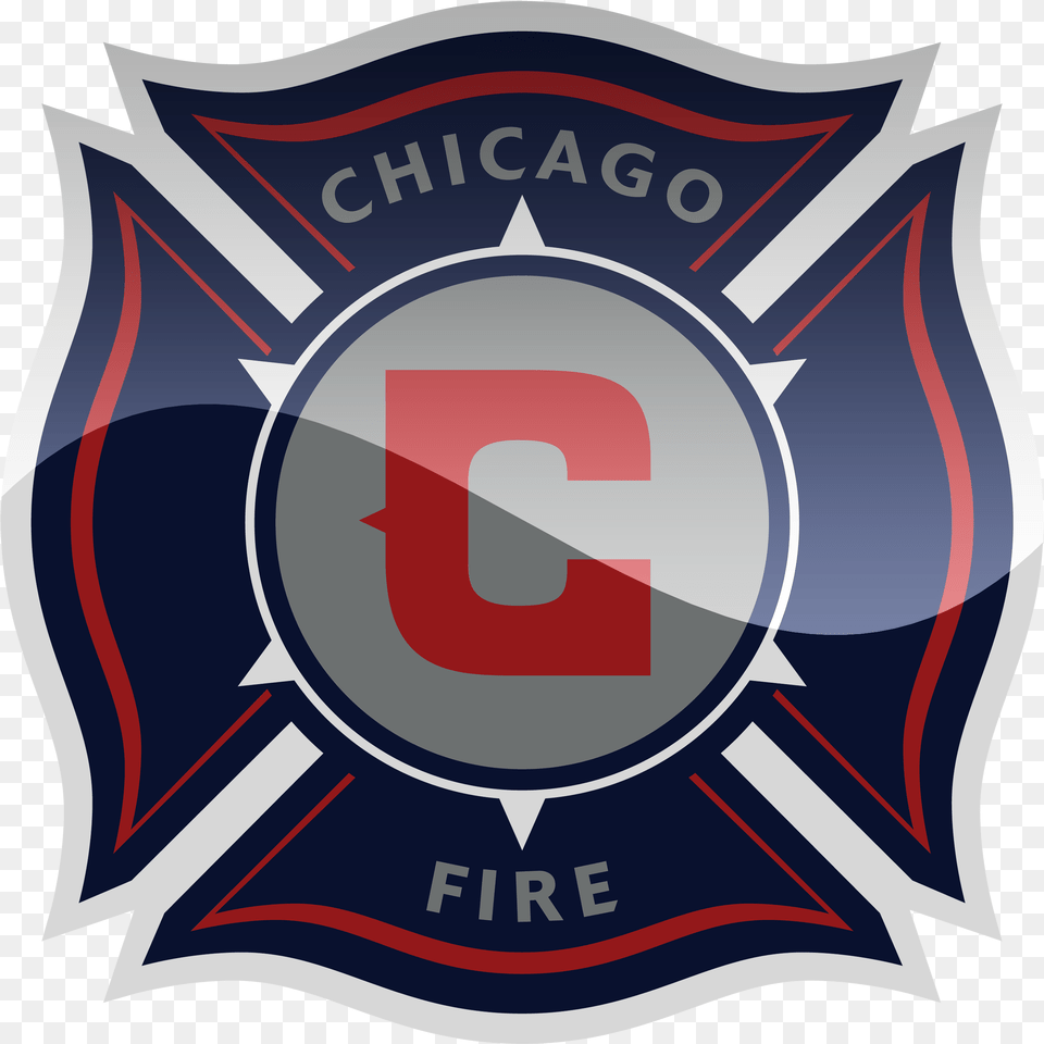 Chicago Fire Fc Hd Logo Football Logos Logo Chicago Fire Fc, Emblem, Symbol, Badge, Dynamite Png Image