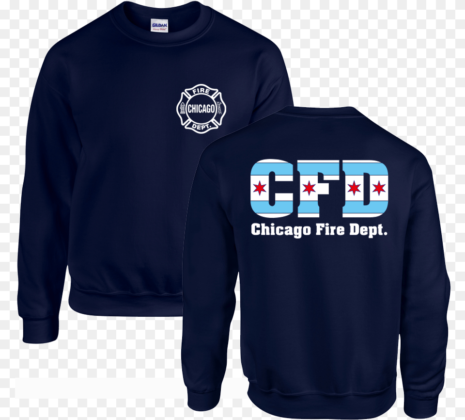 Chicago Fire Logo Camisetas De Chicago Fire Long Sleeve, Sweatshirt, Clothing, Hoodie, Knitwear Png Image