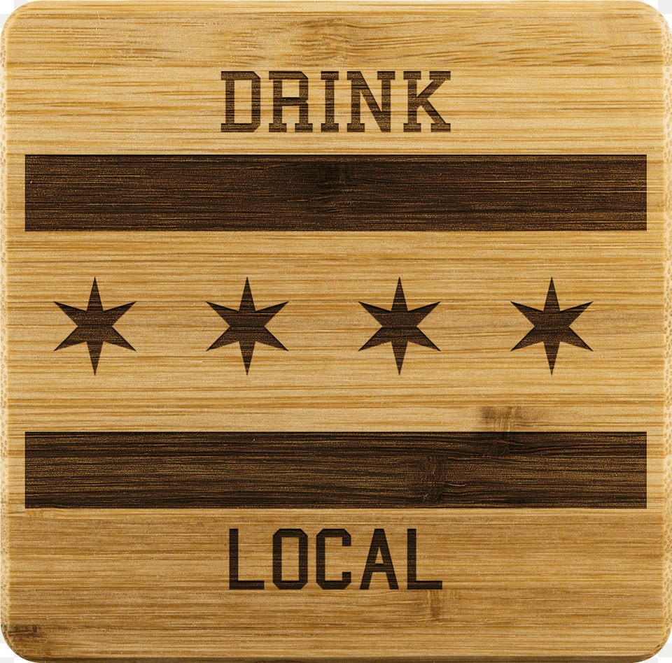 Chicago Flag Drink Local Bamboo Coaster Chicago Flag, Art, Graphics, Dynamite, Weapon Free Png