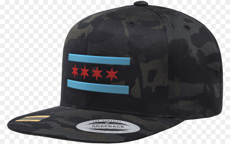 Chicago Flag Snapback Camo Hat 6606mc Baseball Cap, Baseball Cap, Clothing, Helmet Free Png