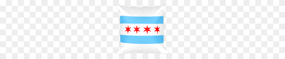 Chicago Flag Throw Pillow Get It Made, Cushion, Home Decor Free Png