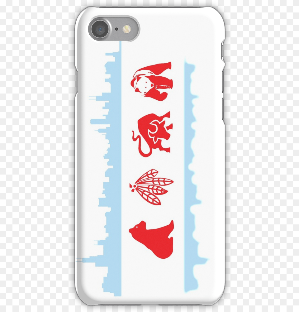 Chicago Flag With Skyline And Teams Iphone 7 Snap Case Series Of Unfortunate Events Phone Case, Electronics, Mobile Phone, Baby, Person Free Transparent Png