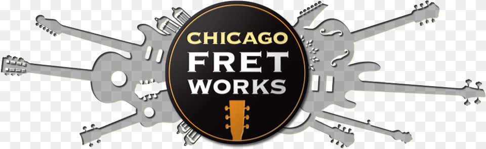 Chicago Fret Works Chicago Fret Works Sign, Guitar, Musical Instrument Free Png