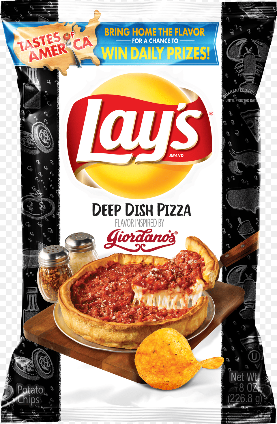 Chicago Frito Lay39s Potato Chips Launched Eight New Lays Deep Dish Pizza Free Png
