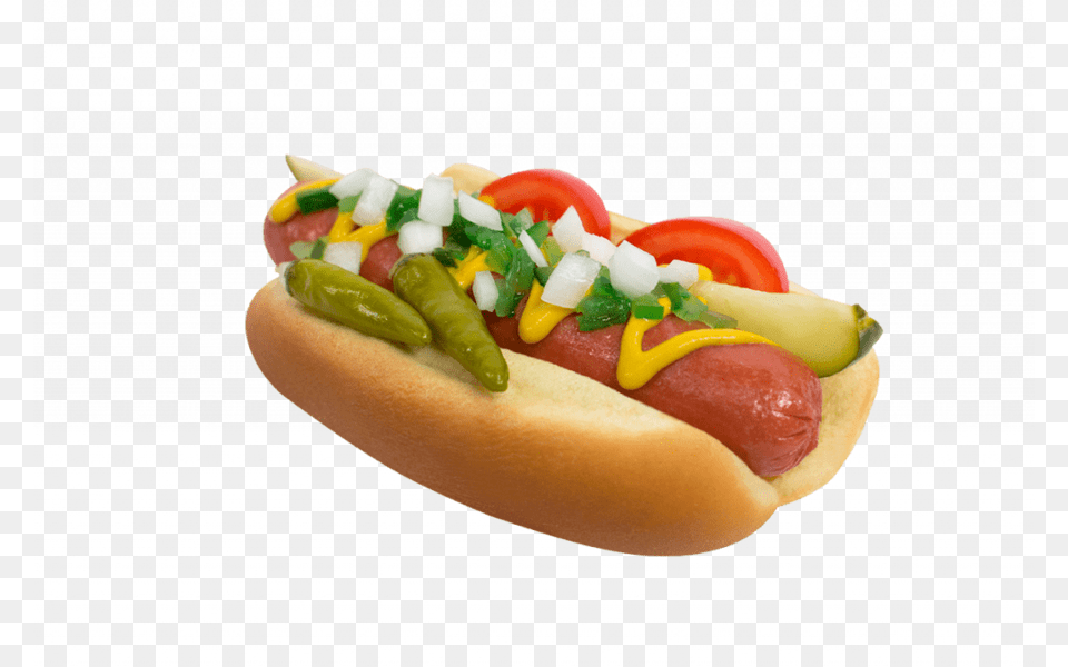 Chicago Hot Dog Clipart Chicago Style Hot Dog Bockwurst Chicago Style Hot Dog, Food, Hot Dog Free Png