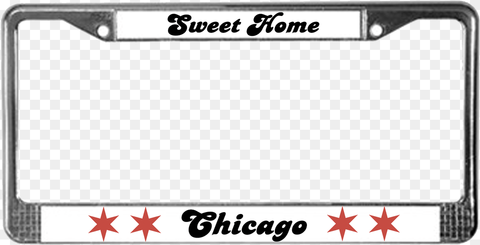 Chicago License Plate Frame, License Plate, Transportation, Vehicle, Blackboard Png Image