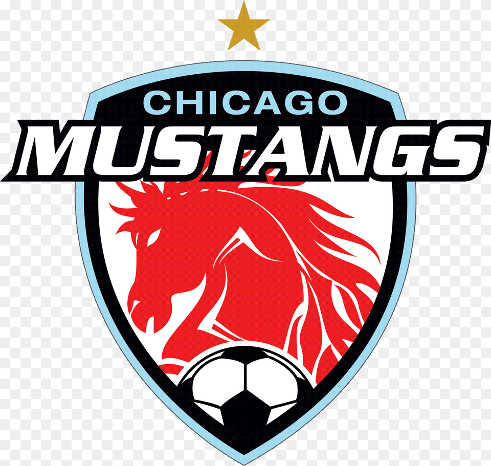 Chicago Mustangs Logo, Emblem, Symbol, Badge Png