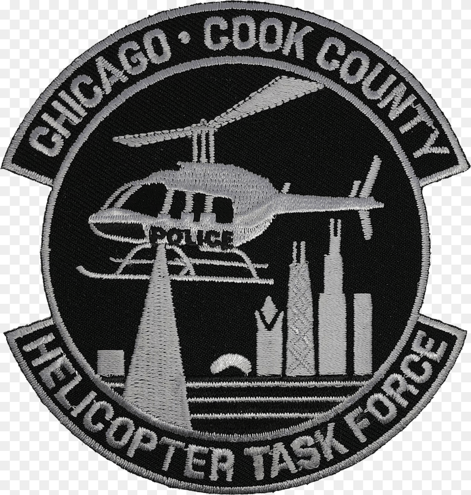 Chicago Police Cook County Sheriff Helicopter Task Chicago, Badge, Logo, Symbol, Emblem Free Png Download