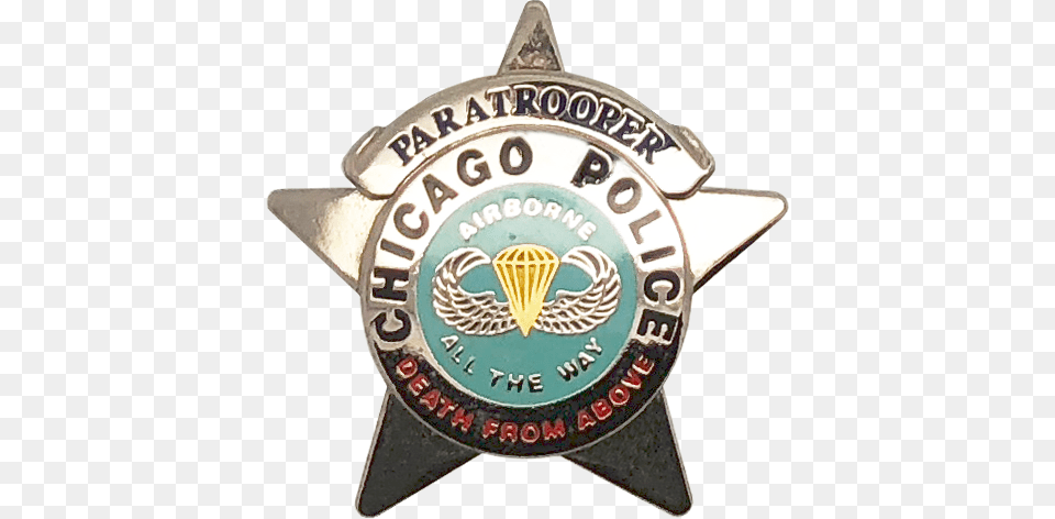 Chicago Police Department Star Lapel Pin Chicago, Badge, Logo, Symbol, Mailbox Free Png