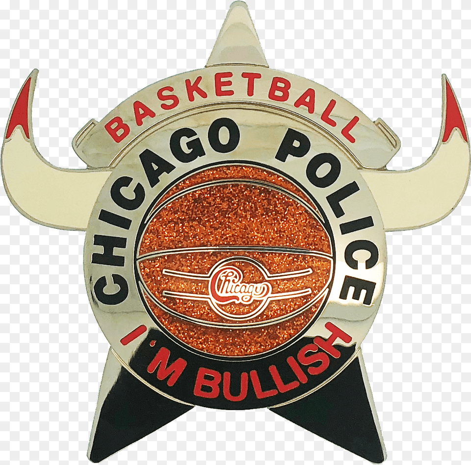 Chicago Police Star Badge Basketball Chicago Bulls And Chicago Police, Logo, Symbol Png Image