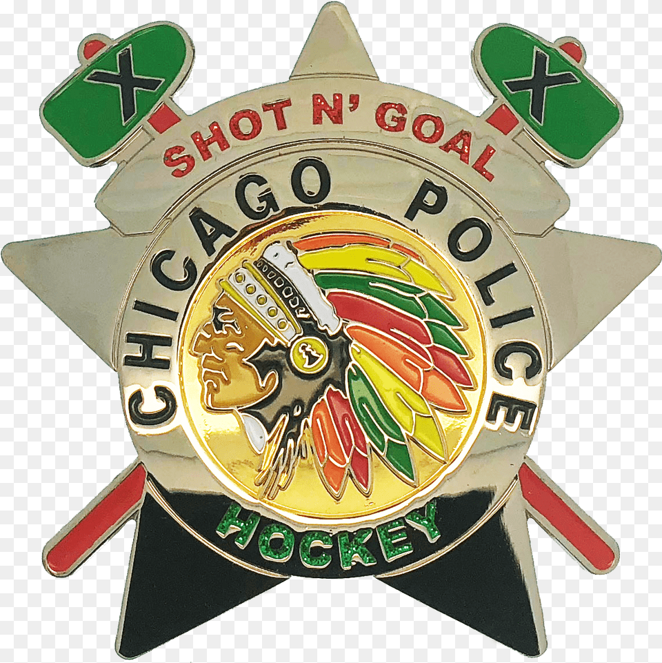 Chicago Police Star Badge Hockey Badge, Logo, Symbol Free Png Download