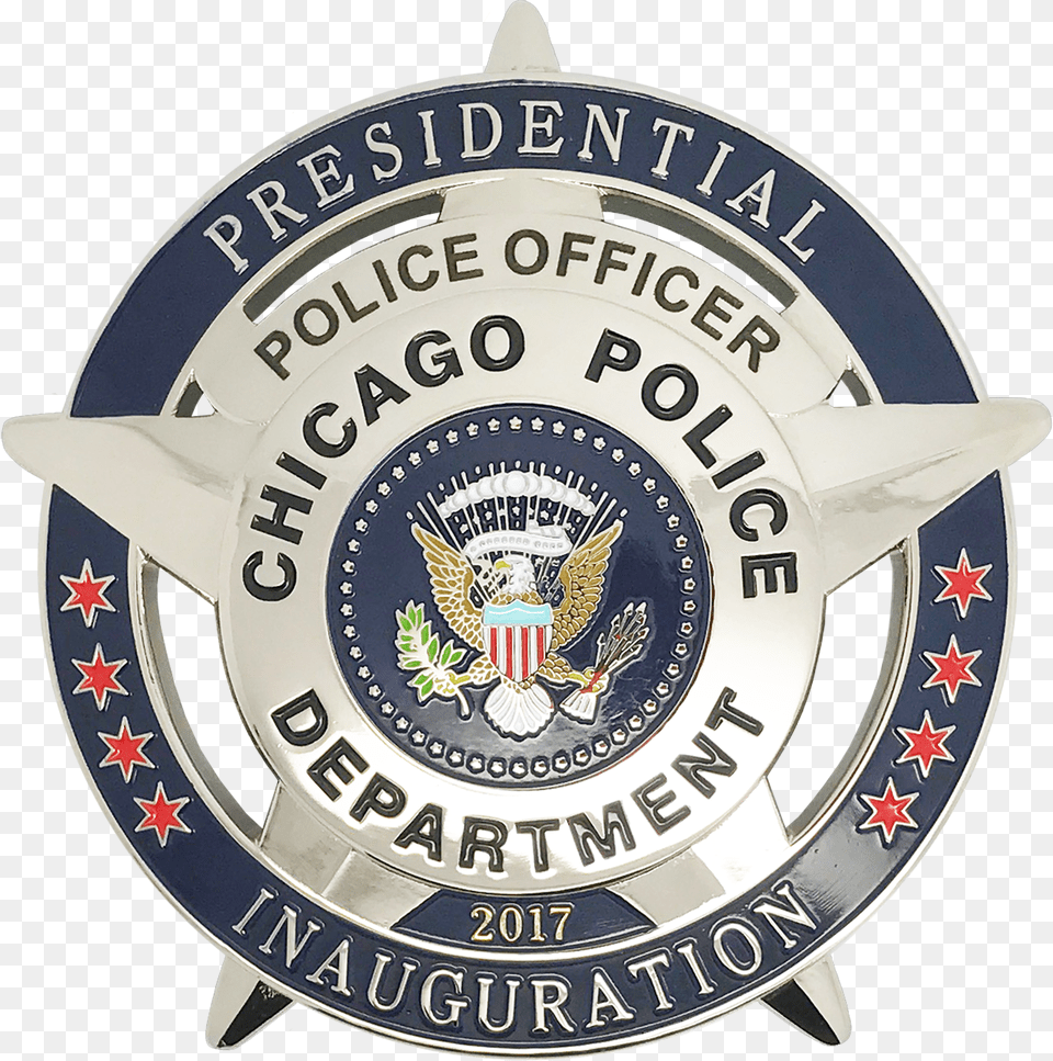 Chicago Police Star Presidential Inaguration Badge Chicago Police Rank, Logo, Symbol, Emblem Free Png Download