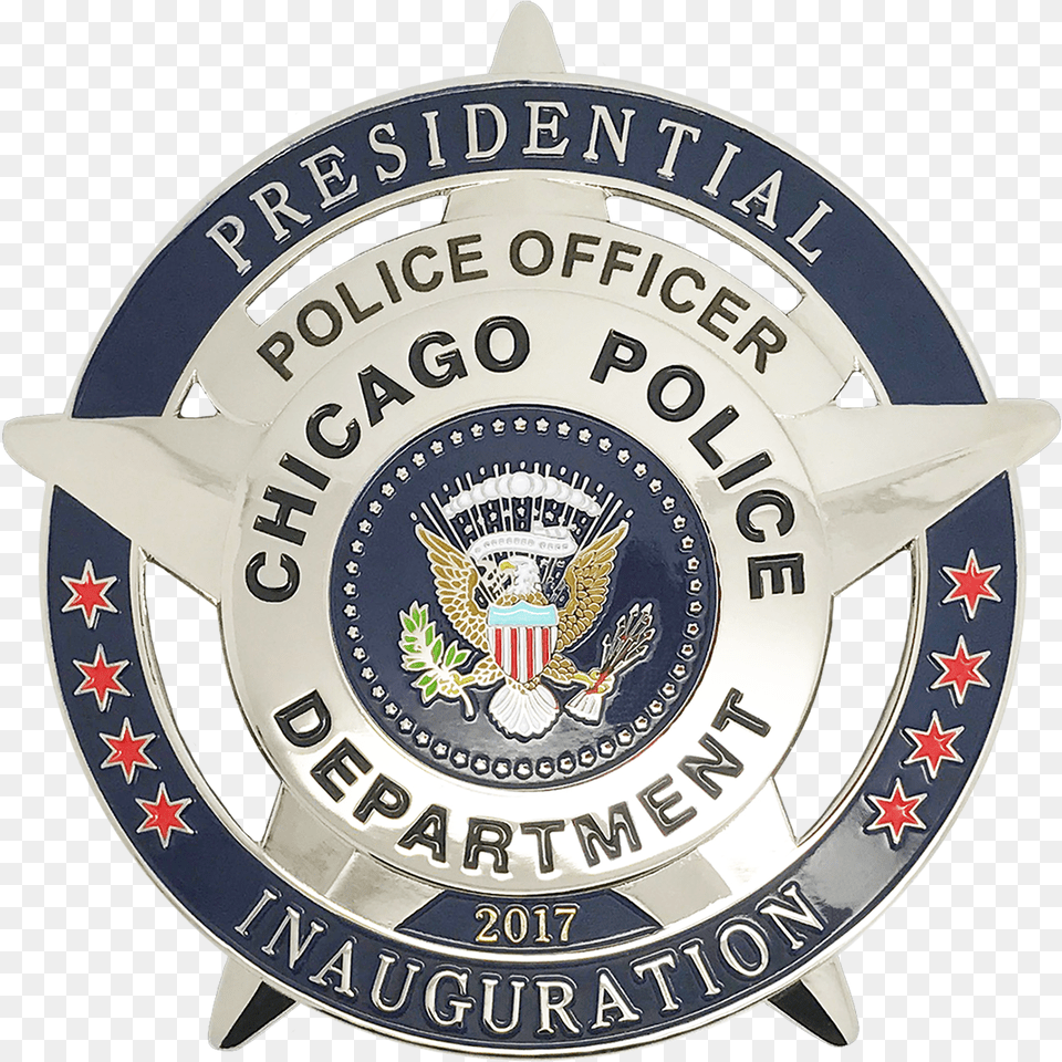 Chicago Police Star Presidential Police Department Transparent Logo Chicago Police Clipart, Badge, Symbol, Car, Transportation Png
