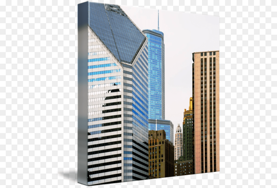 Chicago Skyline, Urban, Skyscraper, Office Building, Metropolis Free Png