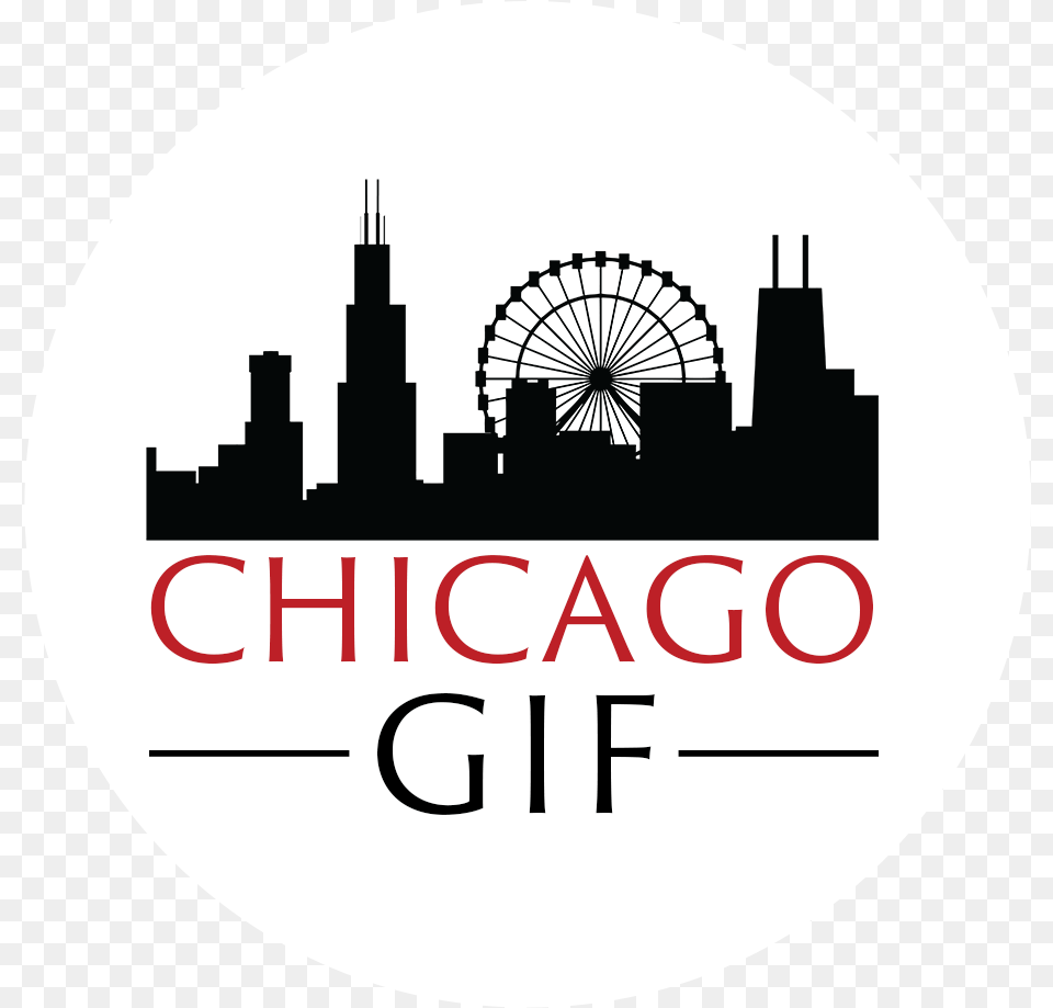 Chicago Skyline, Machine, Wheel, Disk, Amusement Park Free Png Download