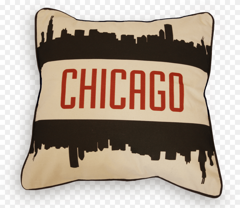 Chicago Skyline Pillow Case Cushion, Home Decor Png