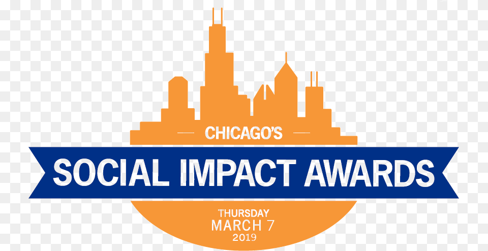 Chicago Social Impact Awards Luncheon Logo Nipple, City, Architecture, Building, Factory Free Png Download