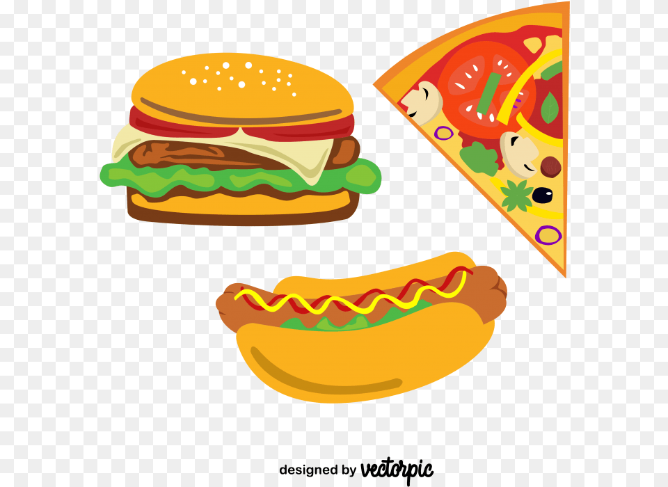 Chicago Style Hot Dog, Burger, Food Free Transparent Png