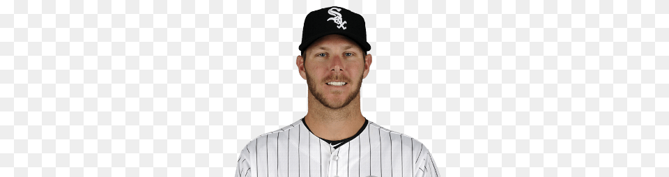 Chicago White Sox Chris Sale, Baseball Cap, Cap, Clothing, Person Free Png