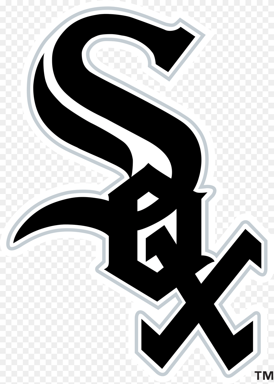 Chicago White Sox Logo Black White Sox Logo, Symbol, Text, Gas Pump, Machine Free Transparent Png