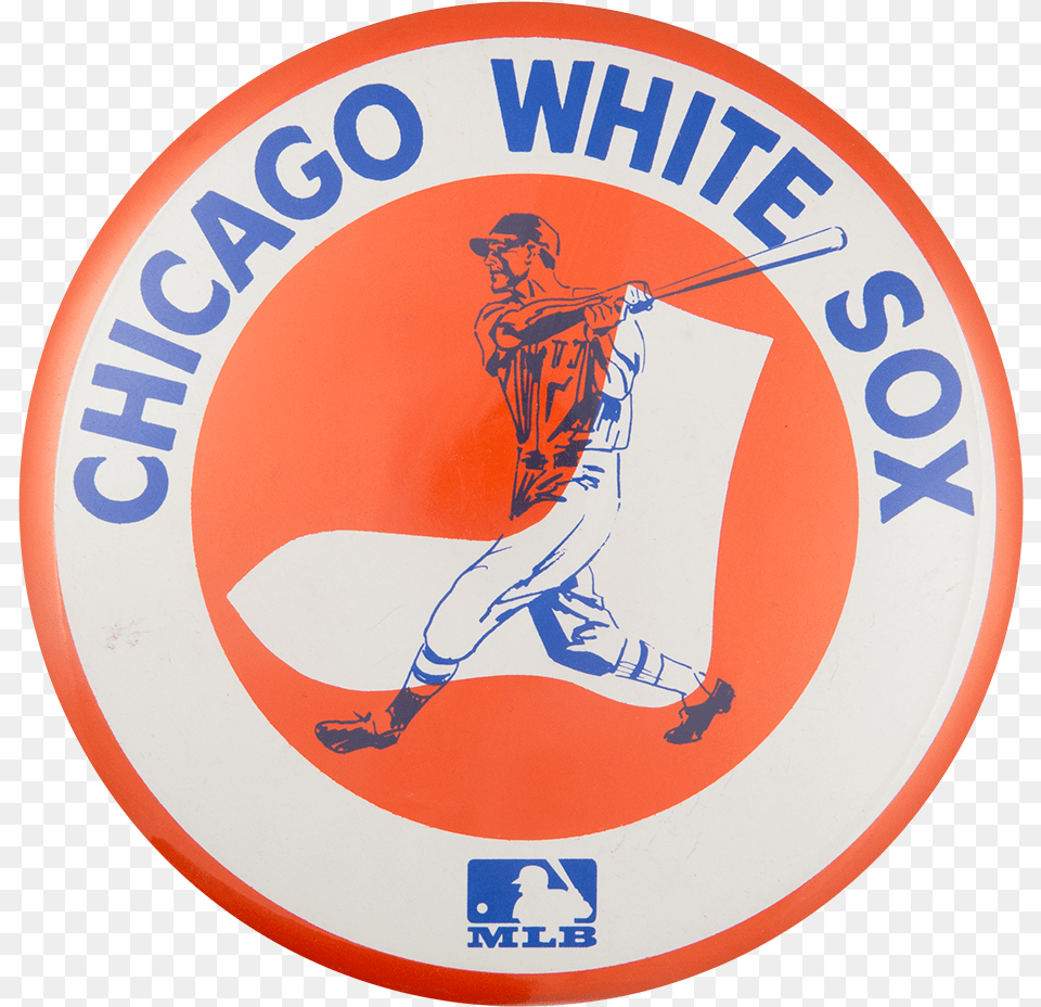 Chicago White Sox Sports Button Museum Circle, Sticker, Adult, Male, Man Png Image