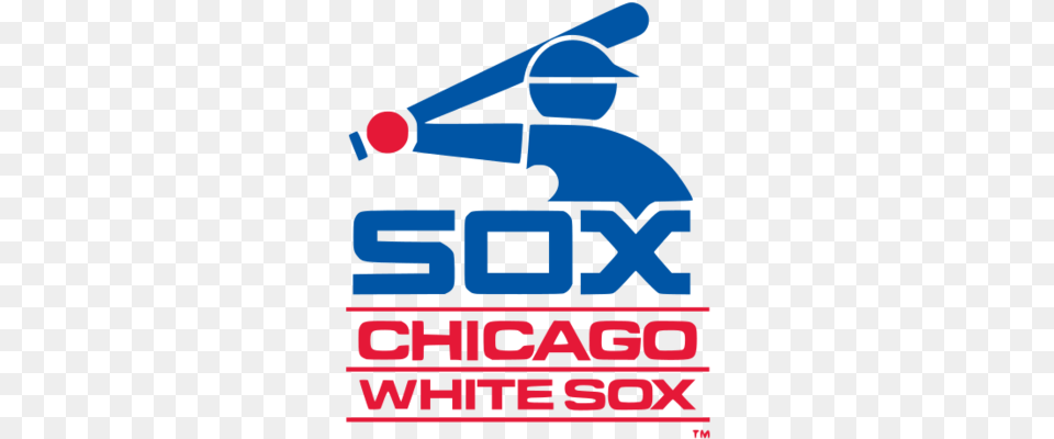 Chicago White Sox Vintage White Sox Logo, People, Person, Advertisement, Poster Png Image