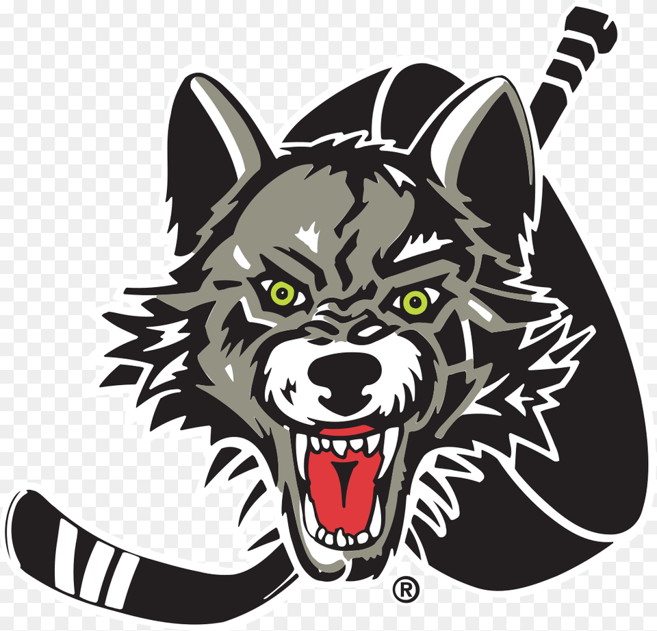 Chicago Wolves Logo, Face, Head, Person, Ammunition Free Png
