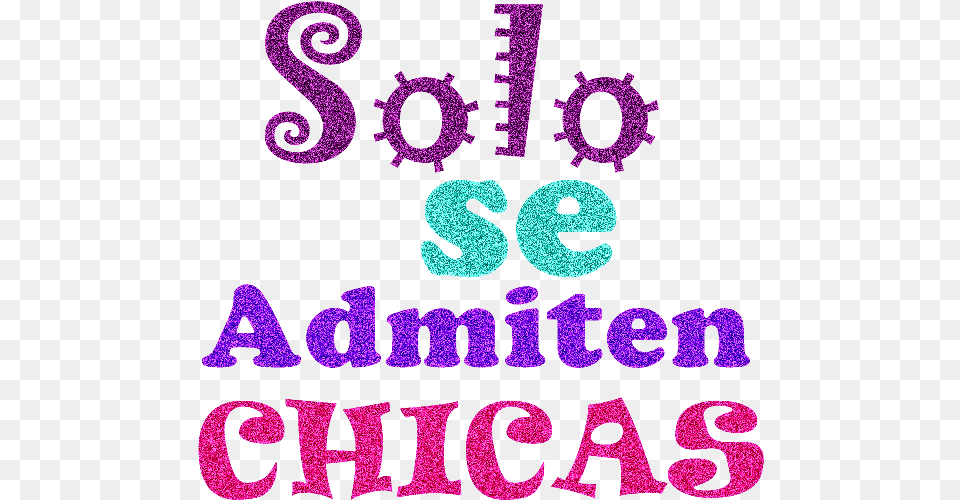 Chicas Solo Chicas, Text, Number, Symbol, Purple Free Png