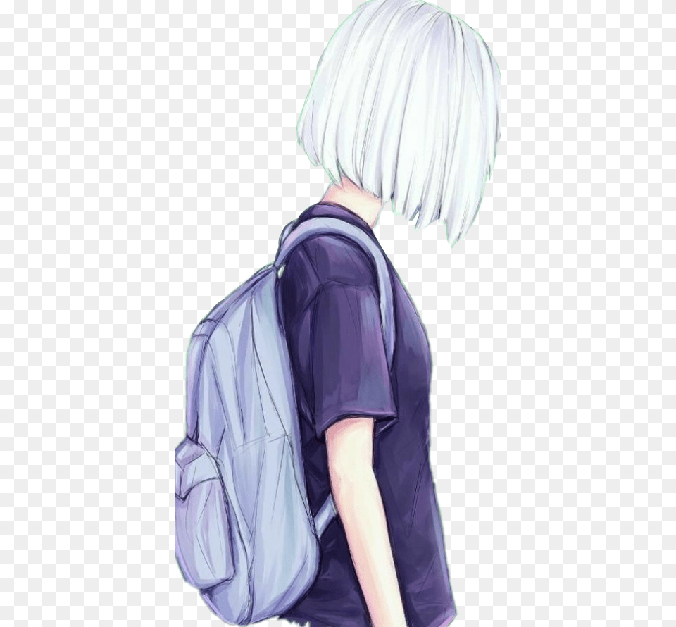 Chicas Sticker Tumblr Hipster Imagenes De Chicas Anime, Adult, Bag, Book, Comics Free Png