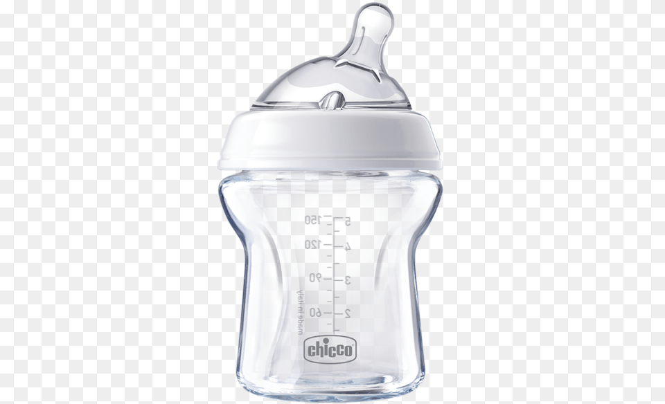 Chicco Natural Feeding Glass Bottle Baby Bottle, Cup, Shaker, Jar Free Png Download
