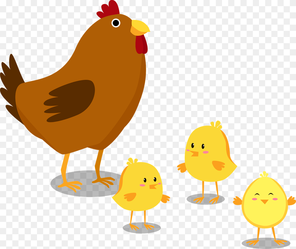 Chick And Chickens Clipart, Animal, Bird, Chicken, Fowl Png