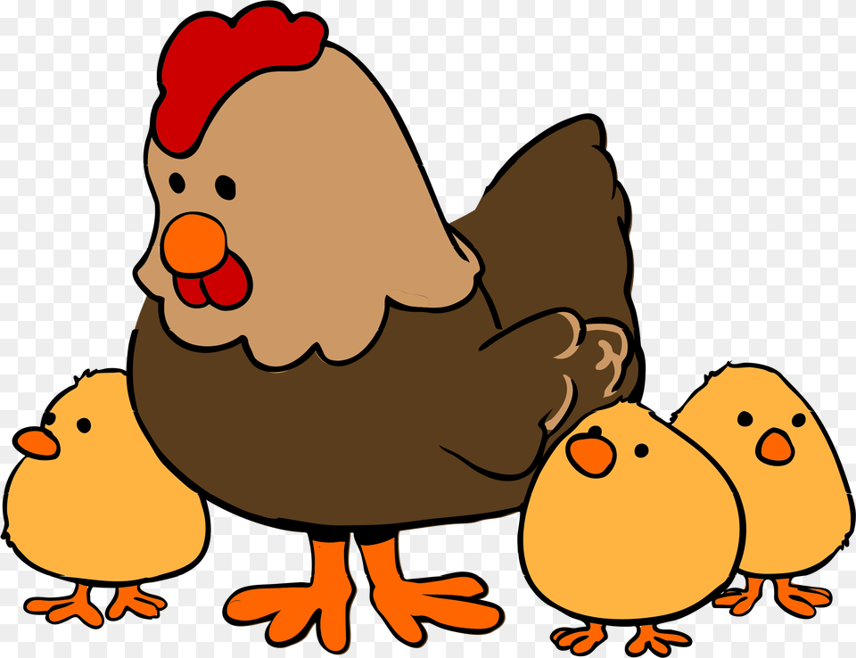 Chick Cartoon 1 Transparent Background Farm Animals Clip Art, Animal, Poultry, Hen, Fowl Free Png Download