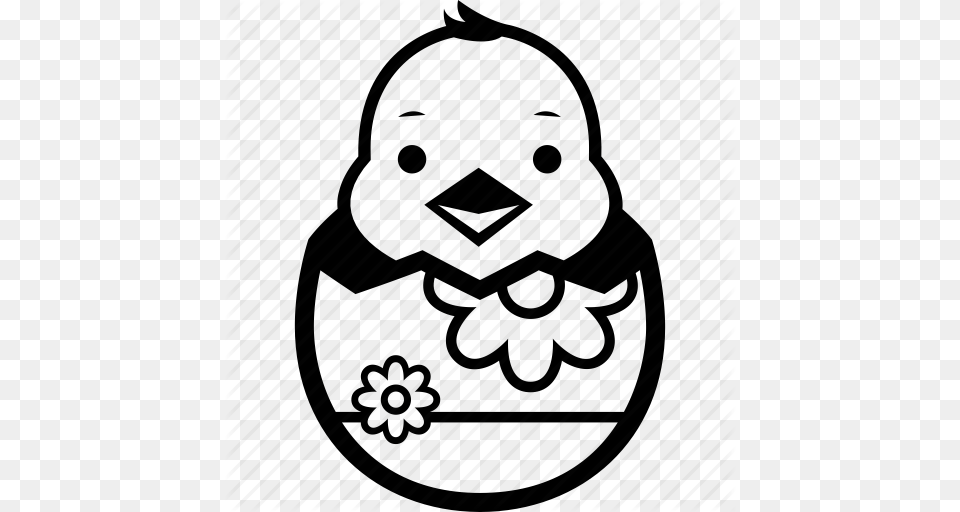Chick Chocolate Decoration Easter Egg Flower Hatching Icon, Bag Png Image