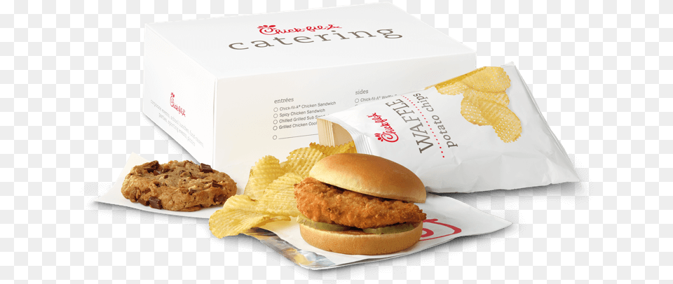 Chick Fil A Box Lunch, Burger, Food, Meal Png Image