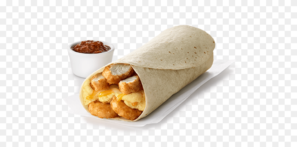 Chick Fil A Hash Brown Burrito, Food, Sandwich Wrap Free Png Download