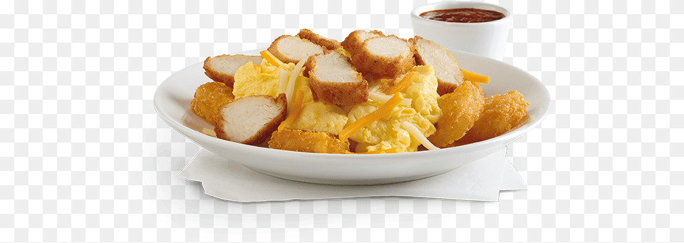 Chick Fil A Hash Brown Scramble Bowl, Food, Lunch, Meal, Ketchup Free Transparent Png