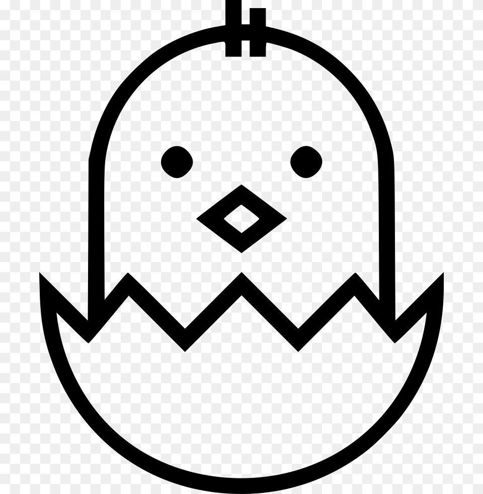 Chick Line Art, Stencil, Symbol Free Transparent Png