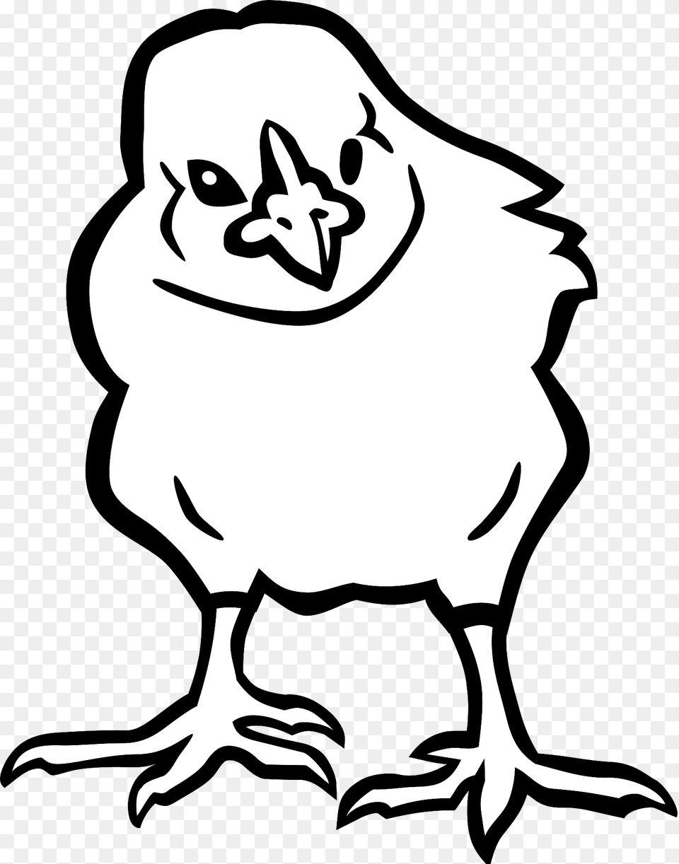 Chick Line Art Clipart, Animal, Beak, Bird, Poultry Png