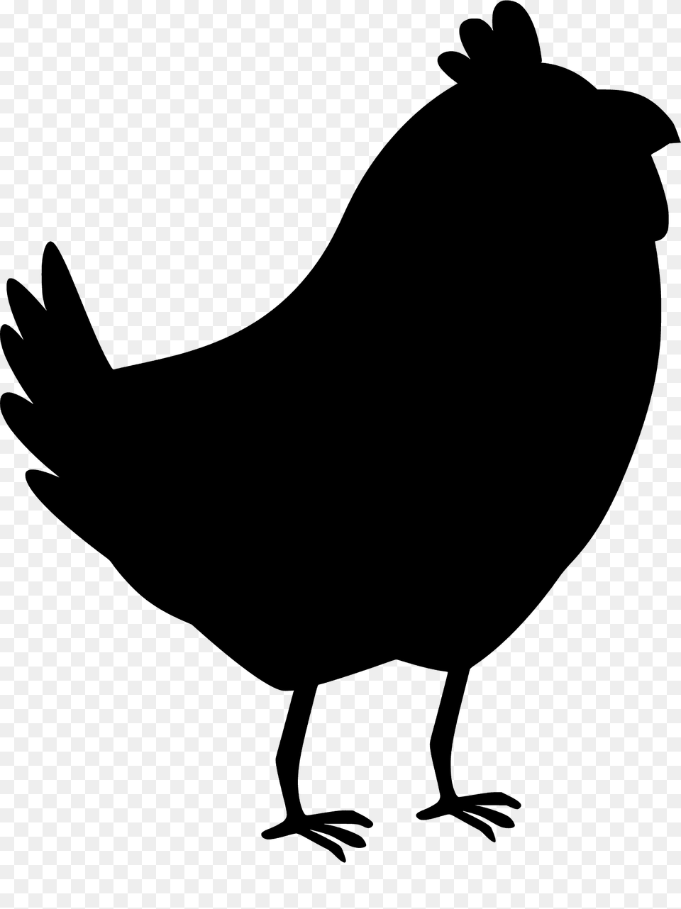 Chick Silhouette, Animal, Bird, Blackbird, Fish Png Image