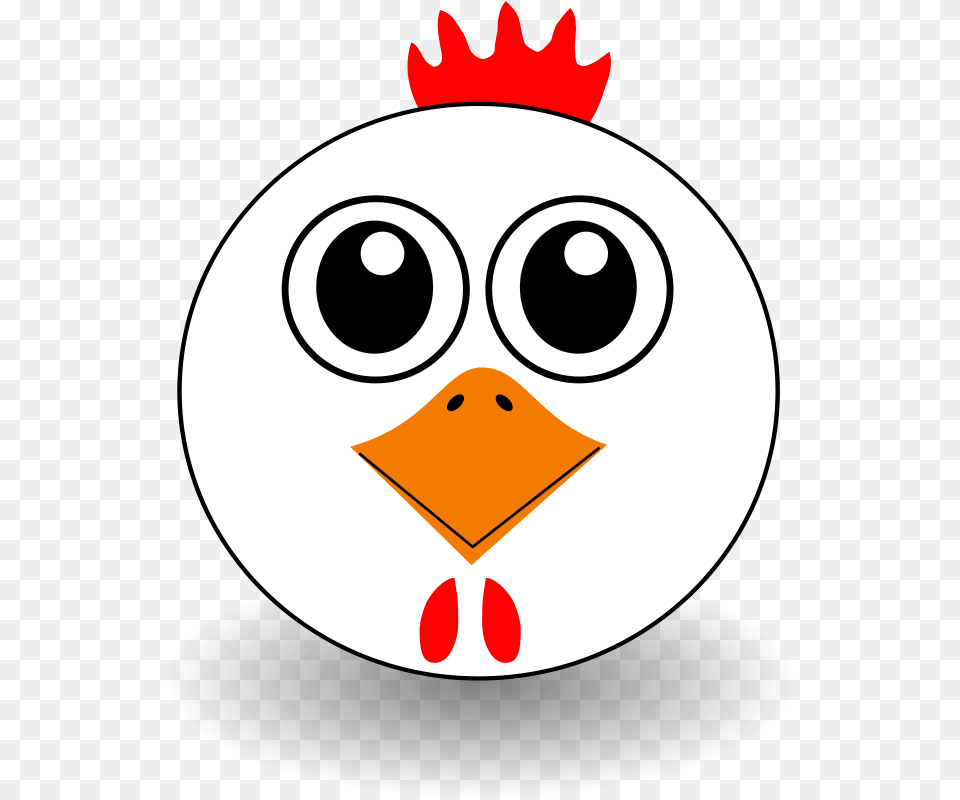 Chicken 001 Head Cartoon, Disk, Animal, Bird Free Transparent Png