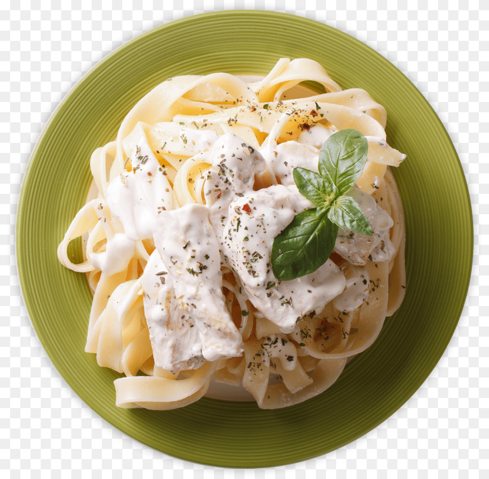 Chicken Alfredo Pasta, Food, Food Presentation, Plate, Meal Png