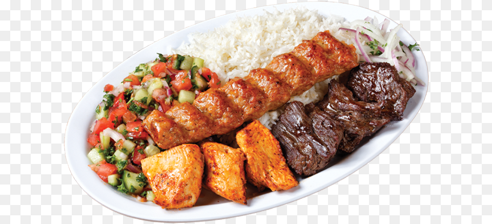 Chicken And Beef Kebab, Dish, Food, Food Presentation, Meal Free Png
