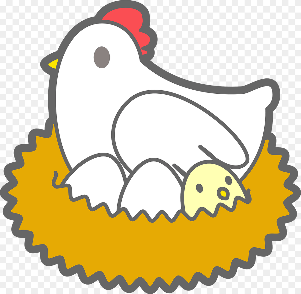Chicken And Chick Eggs Clipart, Animal, Bird, Fowl, Hen Free Png Download