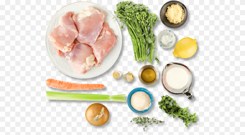 Chicken And Dumplings With Broccolini Dumplings Ingredients, Food, Lunch, Meal, Meat Free Png