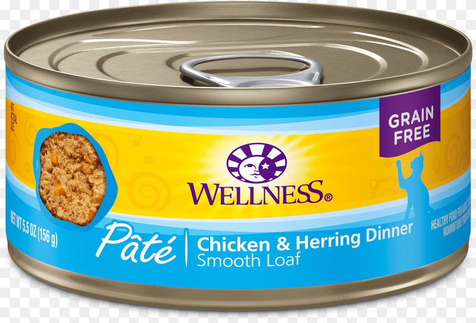 Chicken And Herring Pate Wellness Cat Food Chicken Amp Herring, Aluminium, Can, Canned Goods, Tin Free Png