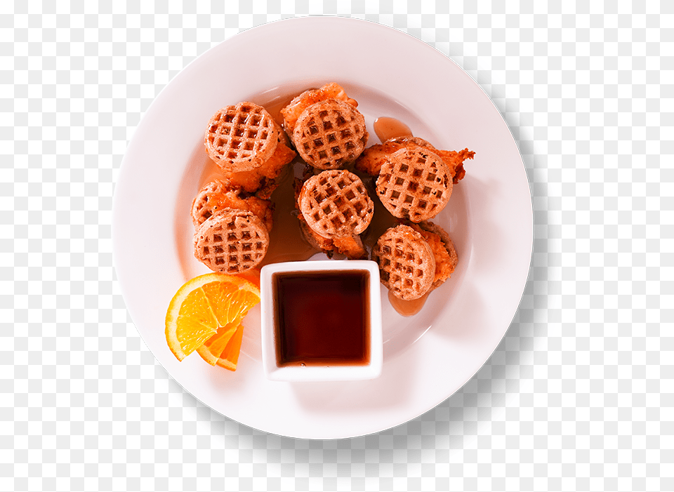 Chicken And Waffle Sliders Snack, Food, Meal, Food Presentation, Plate Free Png Download