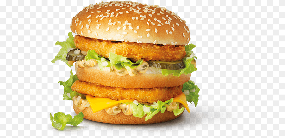 Chicken Big Mac Big Chicken Mcdonalds, Burger, Food Free Png