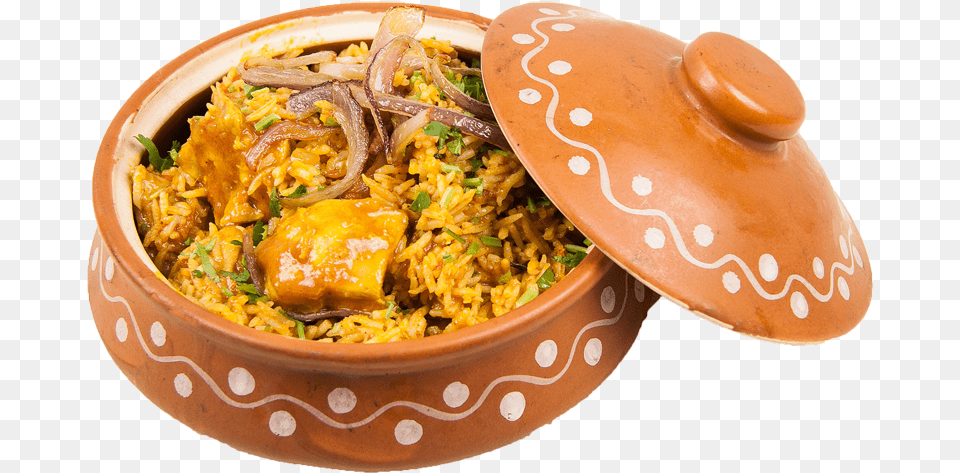Chicken Biryani In Pot, Food, Food Presentation, Meal, Dish Free Transparent Png