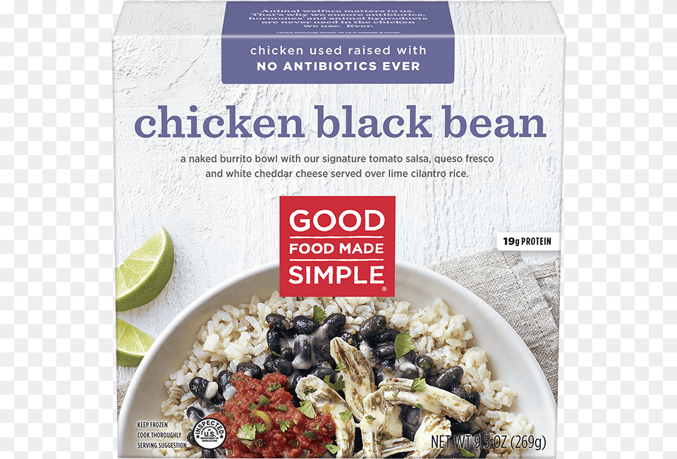 Chicken Black Bean Rice Bowl Frozen, Advertisement, Food, Meal, Breakfast Free Transparent Png